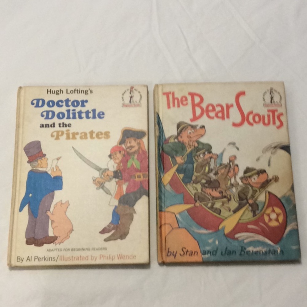 Doctor Dolittle and the Pirates & The Bear Scouts vintage books 1967 1968